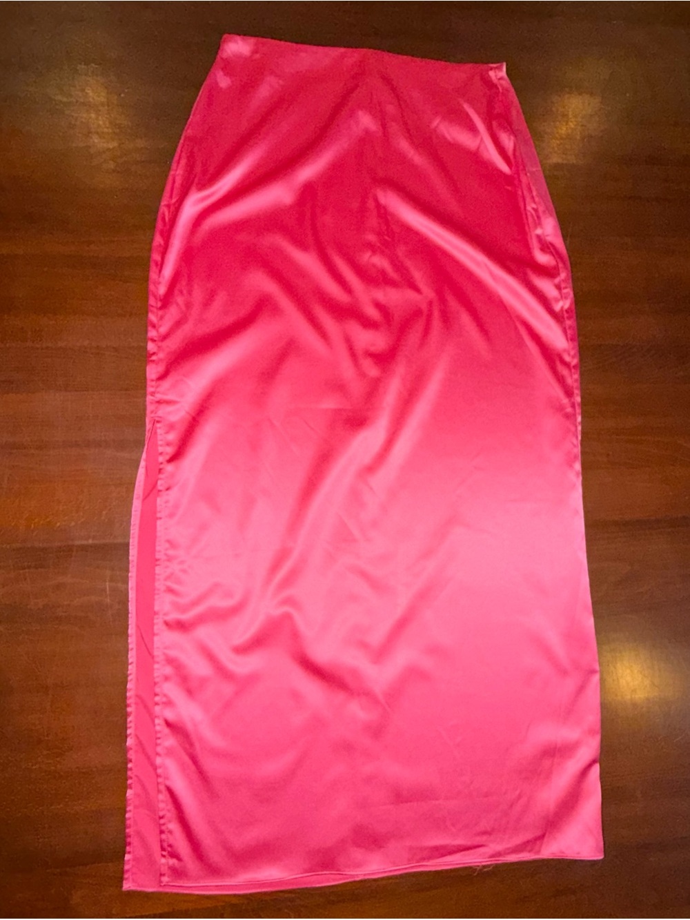 VENUS Hot Pink Satin Maxi Skirt Size 2 Y2K